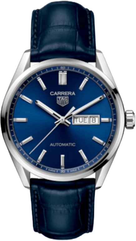 TAG Heuer,Carrera 39mm,39mm,Stainless Steel,Blue,Automatic,Date,Day,WBN2012,WBN2012.FC6502