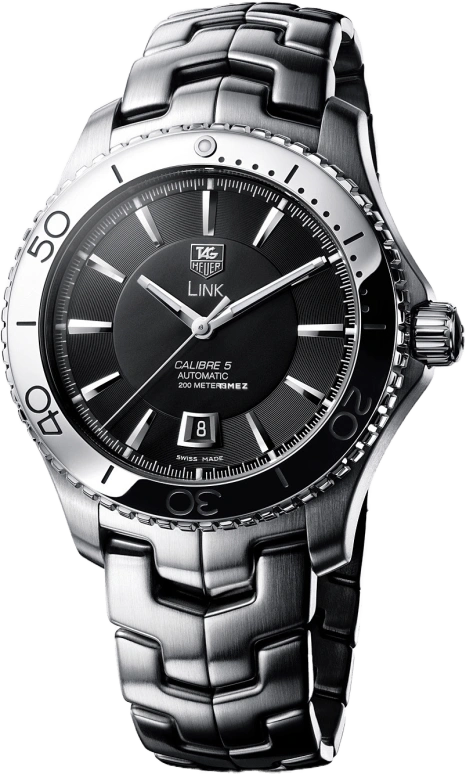 TAG Heuer,Link 42mm,42mm,Stainless Steel,Black,Automatic,42hours,In-house Caliber,WJ201A,WJ201A.BA0591