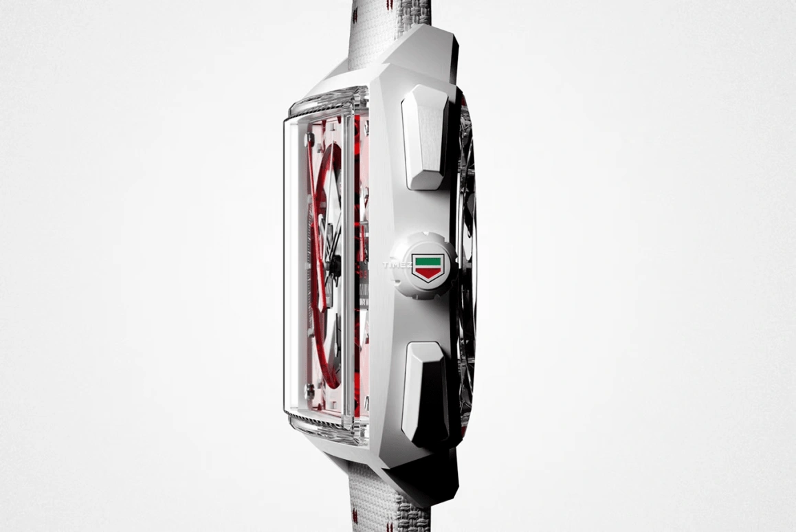 TAG Heuer,Monaco 41mm,41mm,Ceramic,Red,See-through,Automatic,Chronograph,Rattrapante,CBW2190,CBW2190.FC8356