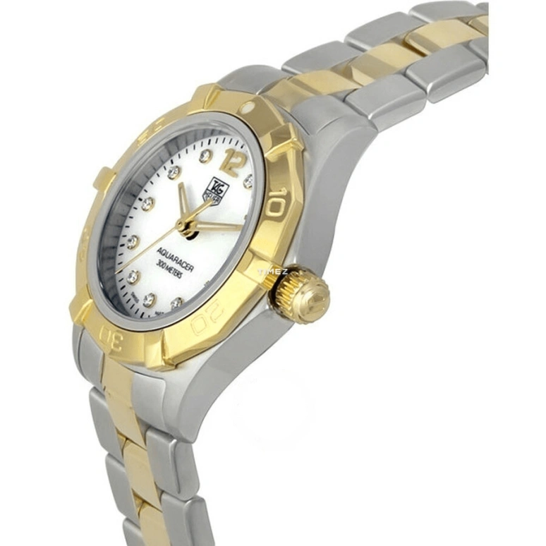 TAG Heuer,Aquaracer 27mm,27mm,Stainless Steel,White,Quartz,Day,26280hours,WAF1425,WAF1425.BB0825