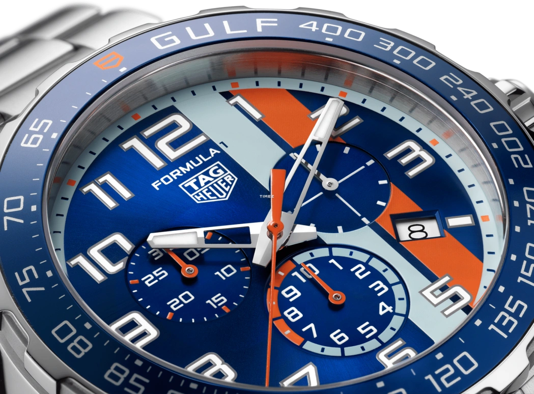 TAG Heuer,Other 43mm,43mm,Stainless Steel,Blue,Quartz,Chronograph,Day,CAZ101AT,CAZ101AT.BA0842