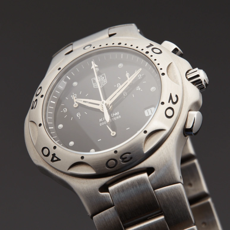 TAG Heuer,Kirium 41mm,41mm,Stainless Steel,Black,Quartz,Chronograph,Day,CL1110,CL1110.BA0700