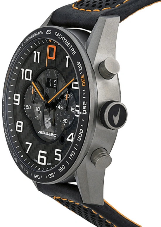 TAG Heuer,Carrera 43mm,43mm,Titanium,Black,Automatic,Chronograph,Day,CAR2080,CAR2080.FC6286