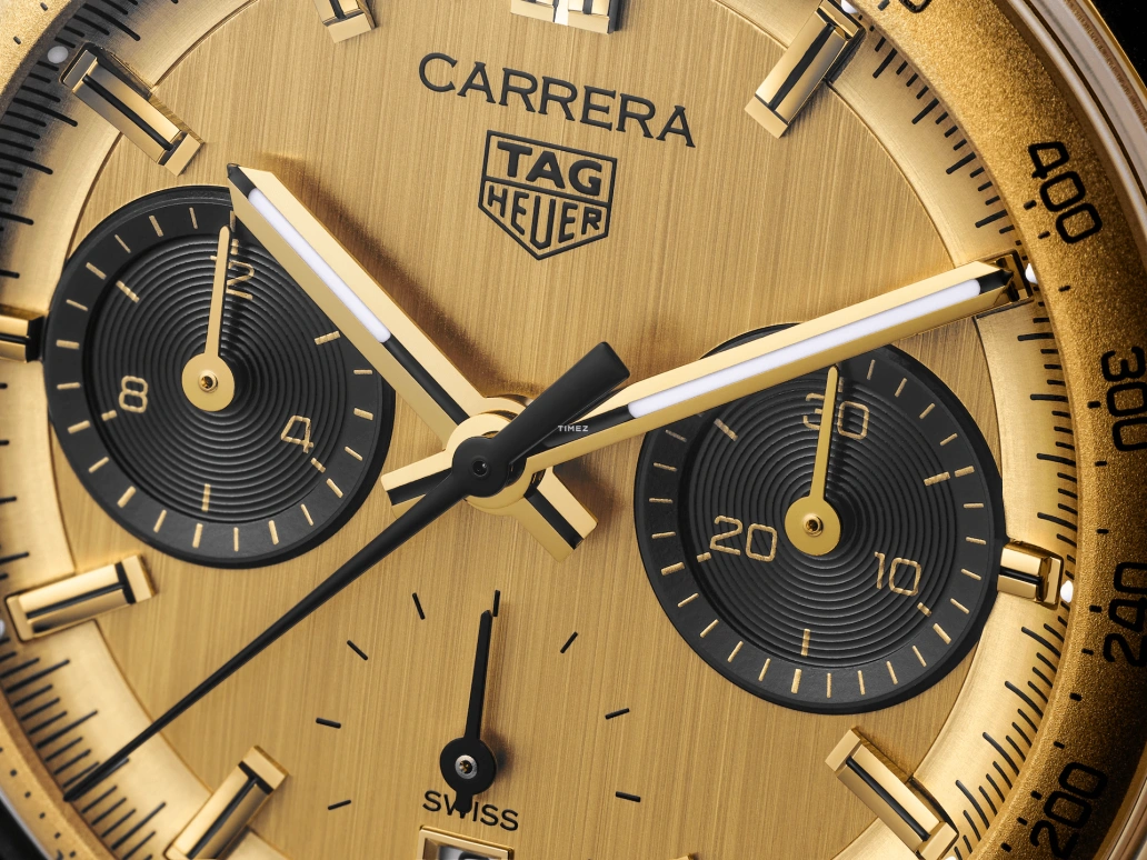 TAG Heuer,Carrera 39mm,39mm,Yellow Gold,Gold,Automatic,Chronograph,Day,CBS2240,CBS2240.FC8319