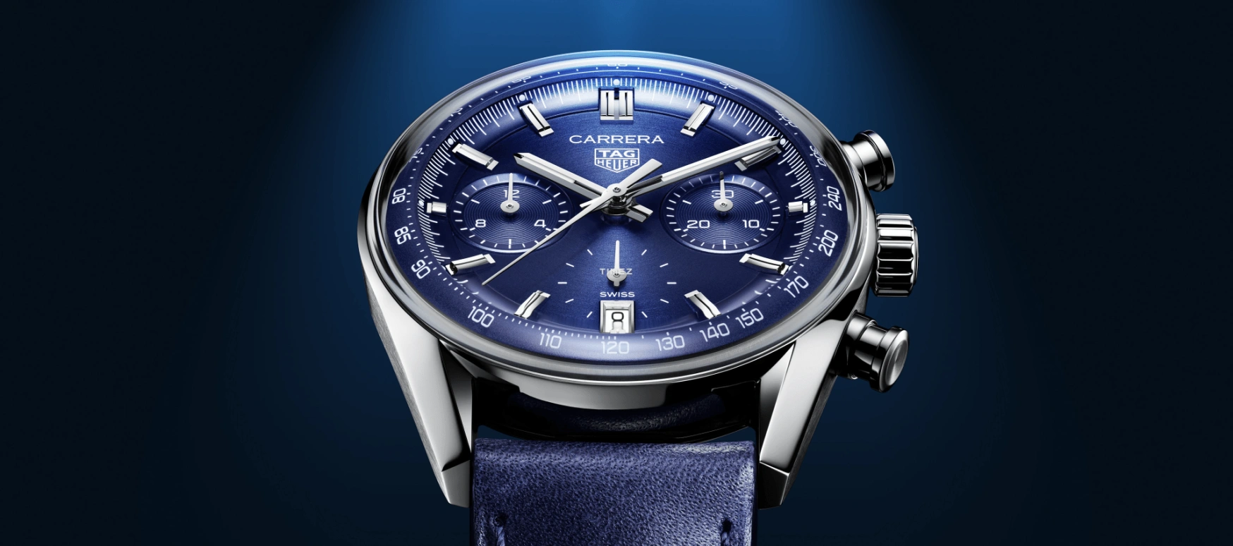 TAG Heuer,Carrera 39mm,39mm,Stainless Steel,Blue,Automatic,Chronograph,Day,CBS2212,CBS2212.FC6535