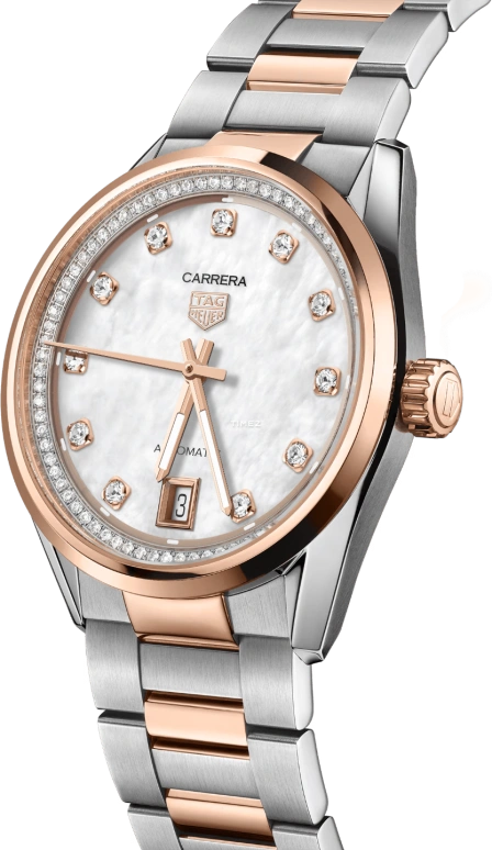 TAG Heuer,Carrera 36mm,36mm,Stainless Steel,White,Automatic,Day,46hours,WBN2351,WBN2351.BD0000