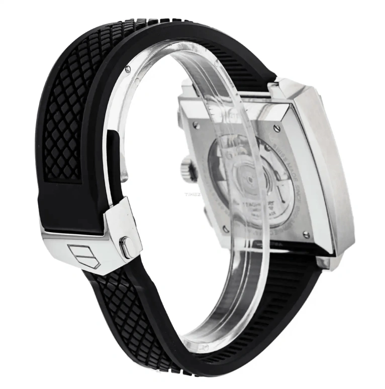 TAG Heuer,Monaco 39mm,39mm,Stainless Steel,Black,Automatic,Chronograph,Day,CAW2110,CAW2110.FT6021