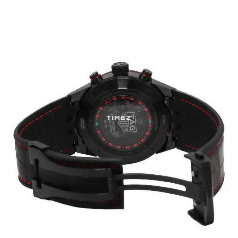TAG Heuer,Carrera 45mm,45mm,Stainless Steel,Black,Automatic,Chronograph,Day,CAR2A1G,CAR2A1G.FC6400