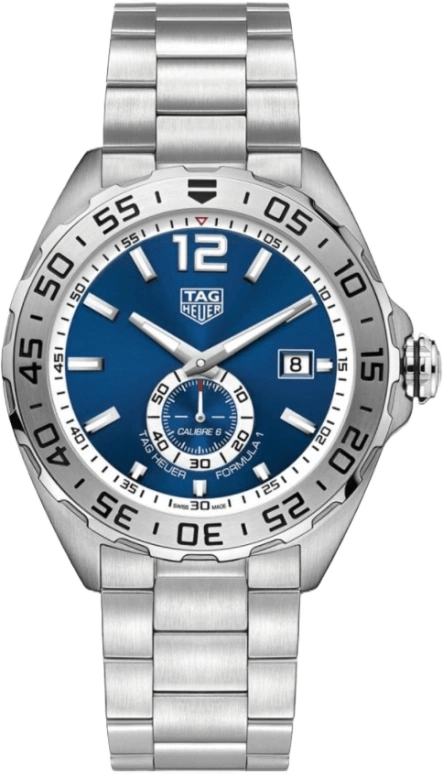 TAG Heuer,Formula 1 43mm,43mm,Stainless Steel,Blue,Automatic,Chronograph,Date,WAZ2014,WAZ2014.BA0842
