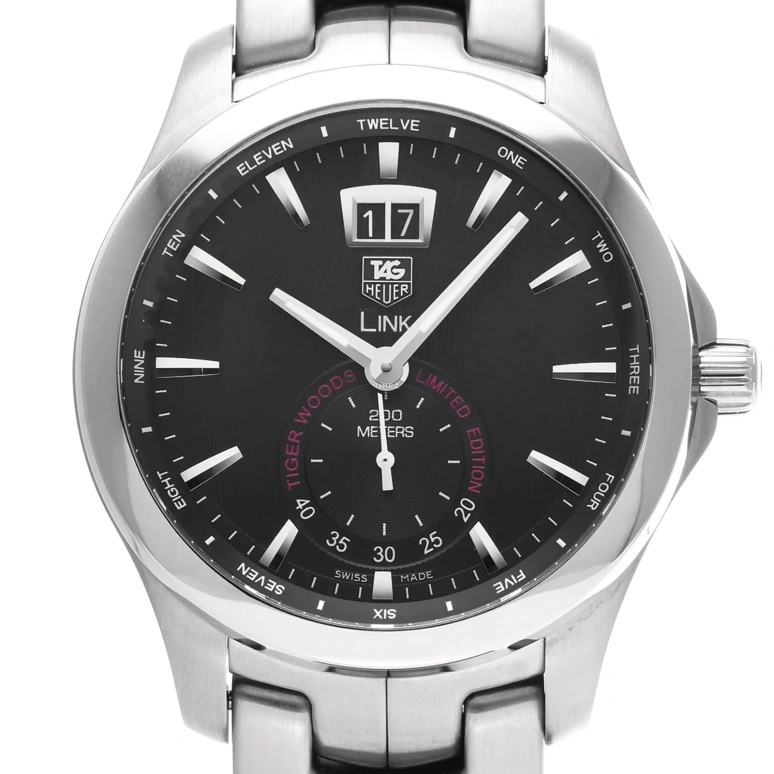 TAG Heuer,Link 42mm,42mm,Stainless Steel,Black,Quartz,Big Date,26280hours,WJF1010,WJF1010.BA0592
