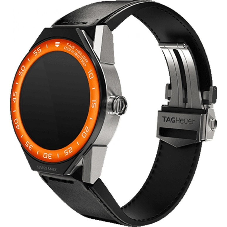 TAG Heuer,Connected Watch 45mm,45mm,Titanium,Aluminium,Black,Processor,Chronograph,Day,Connected,Smartwatch,25hours,In-house Caliber,SBF8A8016,SBF8A8016.11FT6079