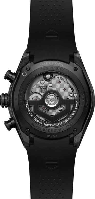 TAG Heuer,Carrera 44mm,44mm,Forged Carbon,Black,Automatic,Chronograph,Tourbillon,CBU5091,CBU5091.FT6305