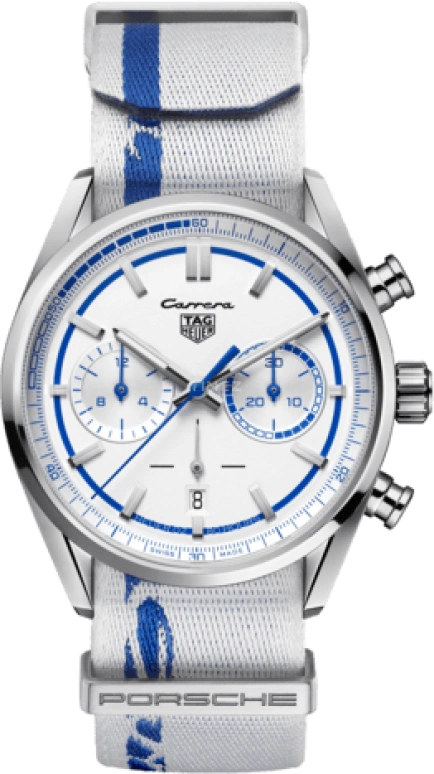 TAG Heuer,Carrera 42mm,42mm,Stainless Steel,White,Blue,Automatic,80hours,In-house Caliber,CBN2016,CBN2016.EB0275