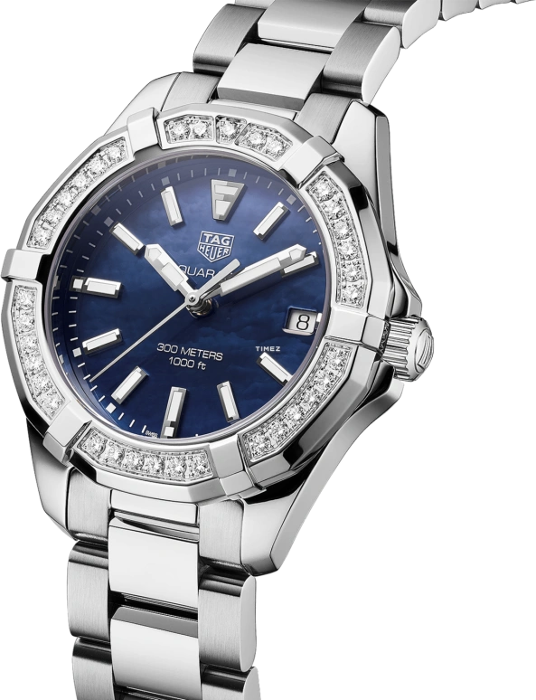 TAG Heuer,Aquaracer 35mm,35mm,Stainless Steel,Blue,Quartz,Day,Sapphire,Crystal Glass,WAY131N,WAY131N.BA0748