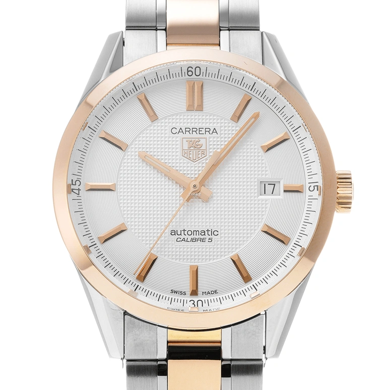 TAG Heuer,Carrera 39mm,39mm,Stainless Steel,Silver White,Automatic,Day,42hours,WV215E,WV215E.BD0735