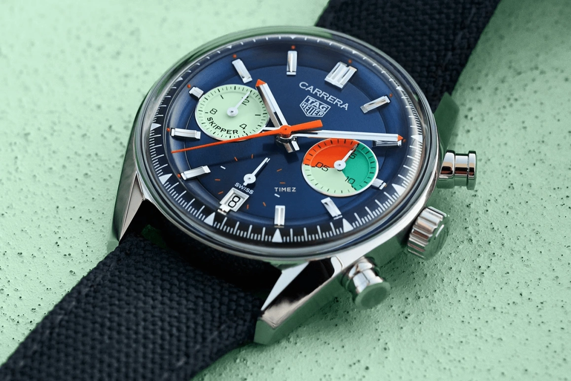 TAG Heuer,Carrera 39mm,39mm,Stainless Steel,Blue,Automatic,Regatta Timer,Day,CBS2213,CBS2213.FN6002