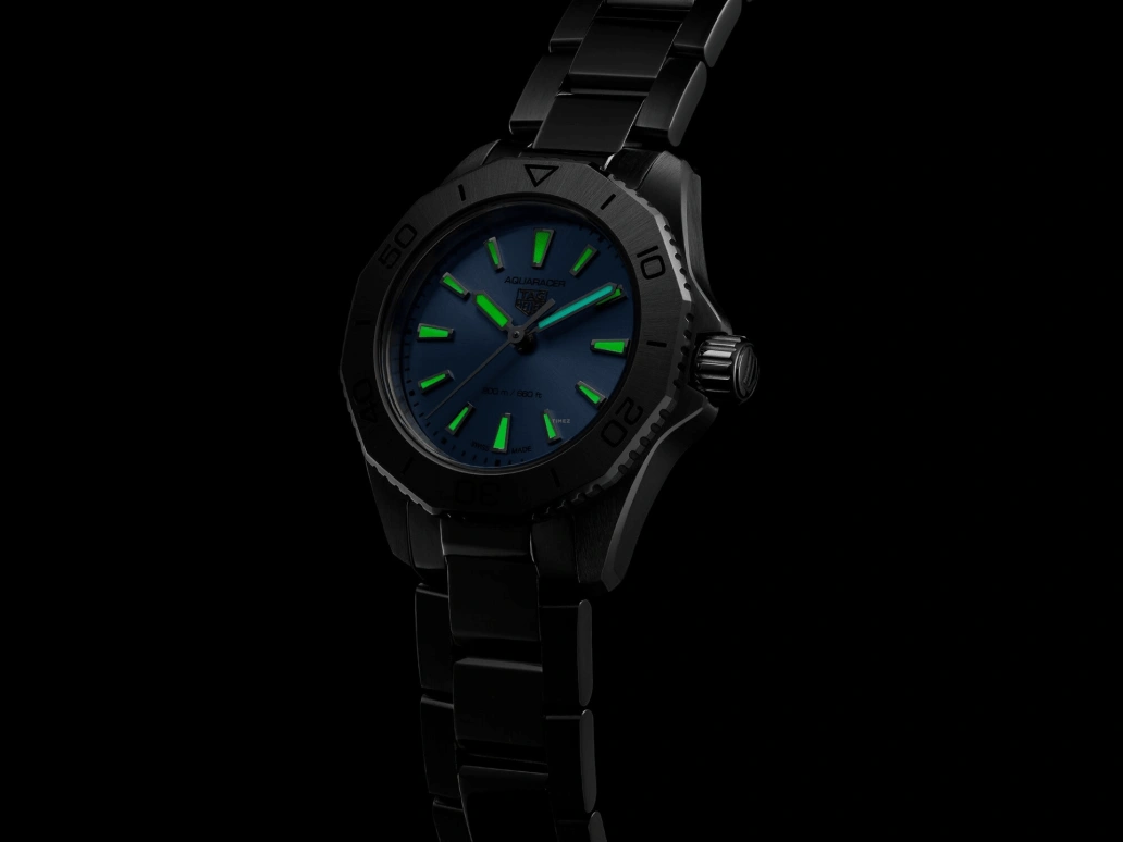 TAG Heuer,Aquaracer 30mm,30mm,Stainless Steel,Silver,Quartz,Day,Sapphire,WBP1415,WBP1415.BA0622