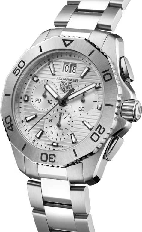 TAG Heuer,Aquaracer 40mm,40mm,Stainless Steel,Grey,Quartz,Chronograph,Day,CBP1111,CBP1111.BA0627