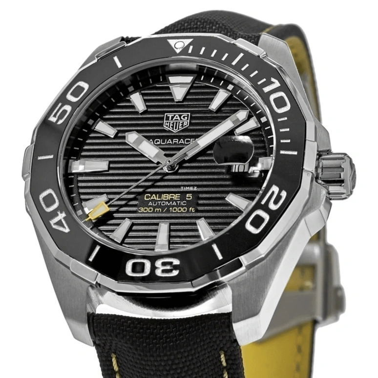 TAG Heuer,Aquaracer 43mm,43mm,Stainless Steel,Black,Automatic,Day,42hours,WAY201A,WAY201A.FC6361