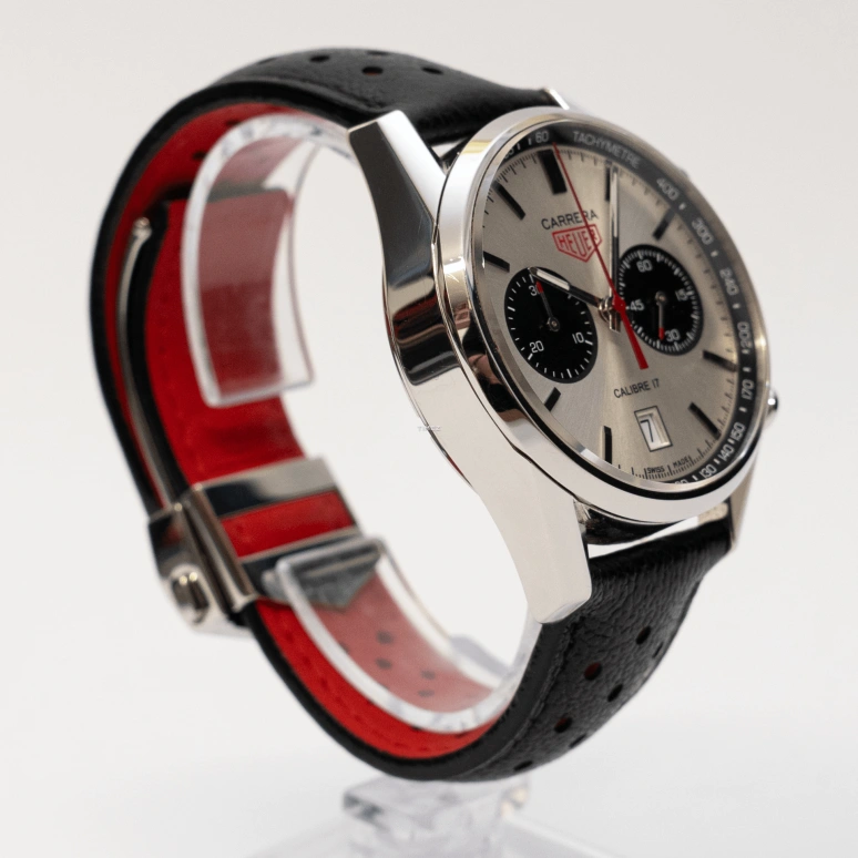 TAG Heuer,Carrera 41mm,41mm,Stainless Steel,Silver,Automatic,Chronograph,Day,CV211E,CV211E.FC6310