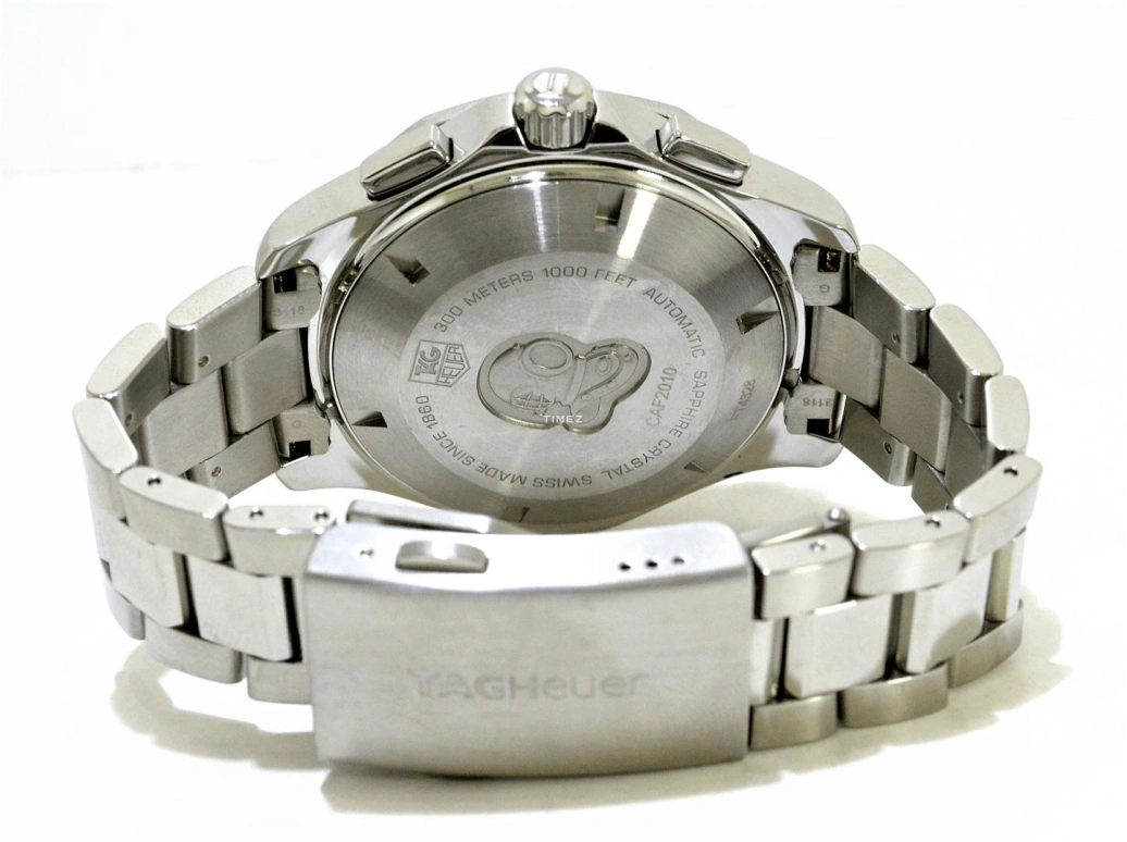 TAG Heuer,Aquaracer 43mm,43mm,Stainless Steel,Black,Automatic,Chronograph,Date,Day,CAF2010,CAF2010.BA0821