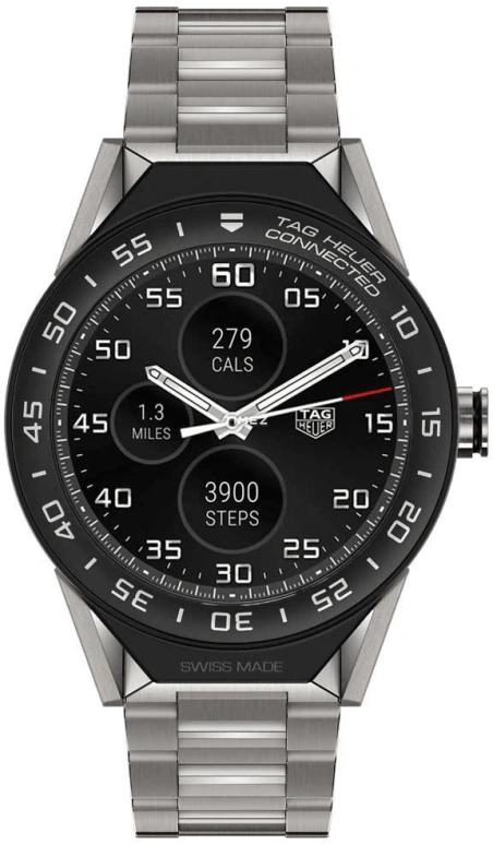 TAG Heuer,Carrera 45mm,45mm,Titanium,Black,Processor,Chronograph,Day,Connected,Smartwatch,25hours,In-house Caliber,SBF8A8001,SBF8A8001.10BF0608