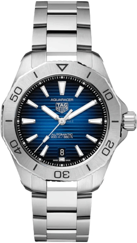 TAG Heuer,Aquaracer 40mm,40mm,Stainless Steel,Blue,Automatic,Chronograph,Date,WBP2111,WBP2111.BA0627