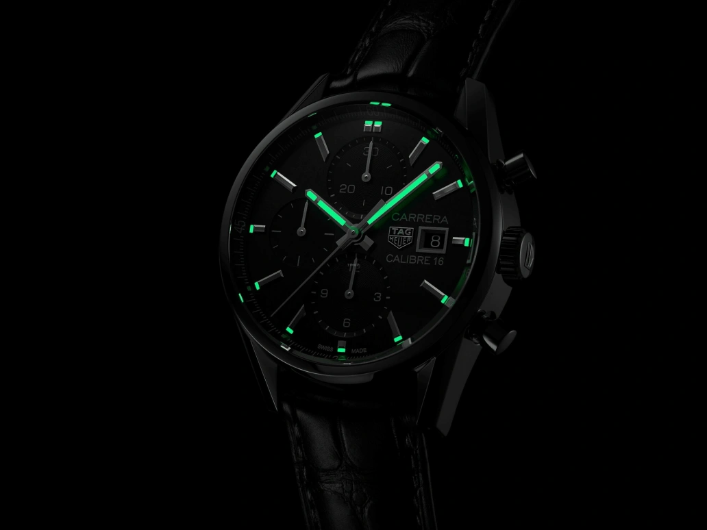 TAG Heuer,Carrera 41mm,41mm,Stainless Steel,Black,Automatic,Chronograph,Date,CBK2110,CBK2110.FC6266