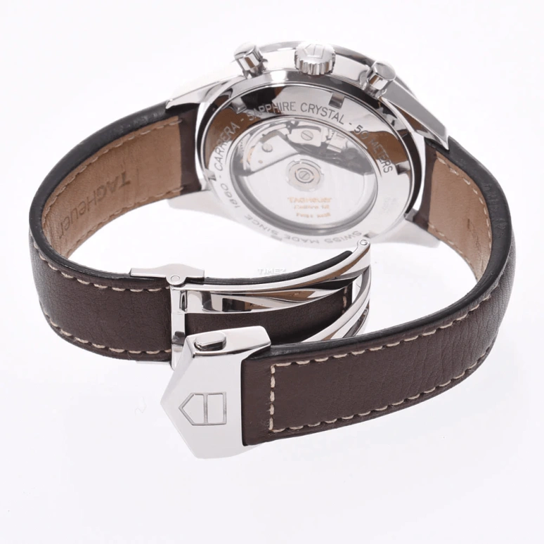 TAG Heuer,Carrera 41mm,41mm,Stainless Steel,Brown,Automatic,Chronograph,Day,CV2013,CV2013.FC6206