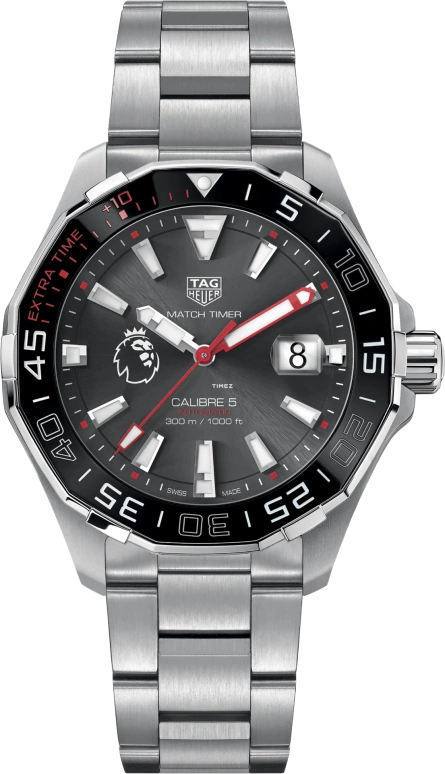 TAG Heuer,Aquaracer 43mm,43mm,Stainless Steel,Smoky Gray,Automatic,Day,42hours,WAY201D,WAY201D.BA0927