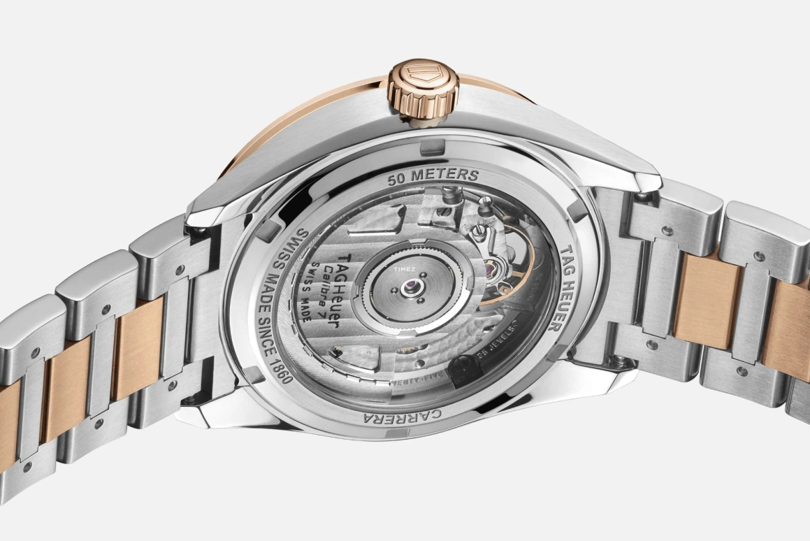 TAG Heuer,Carrera 36mm,36mm,Stainless Steel,Pink,Automatic,Day,46hours,WBN2350,WBN2350.BD0000