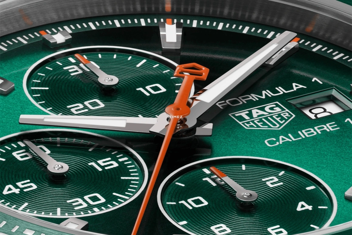 TAG Heuer,Formula 1 44mm,44mm,Ceramic,Stainless Steel,Green,Automatic,Chronograph,Day,CAZ201H,CAZ201H.BA0876
