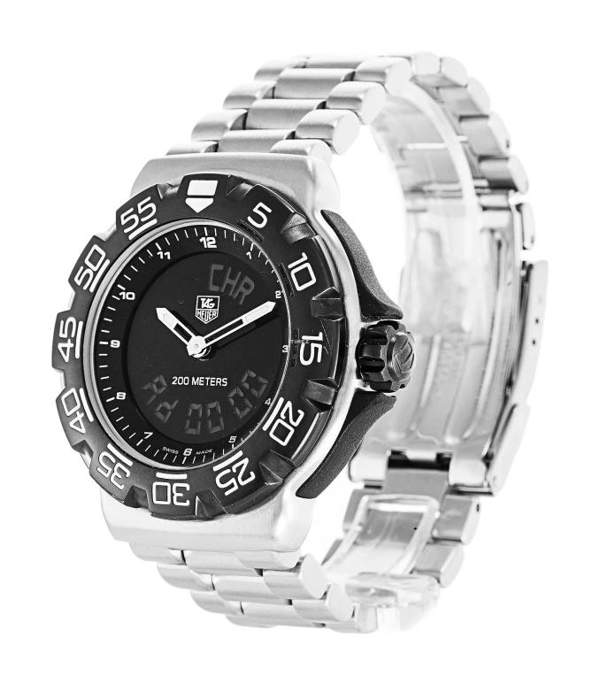 TAG Heuer,Formula 1 40mm,40mm,Stainless Steel,Black,Quartz,Chronograph,Date,Day,CAC111D,CAC111D.BA0850