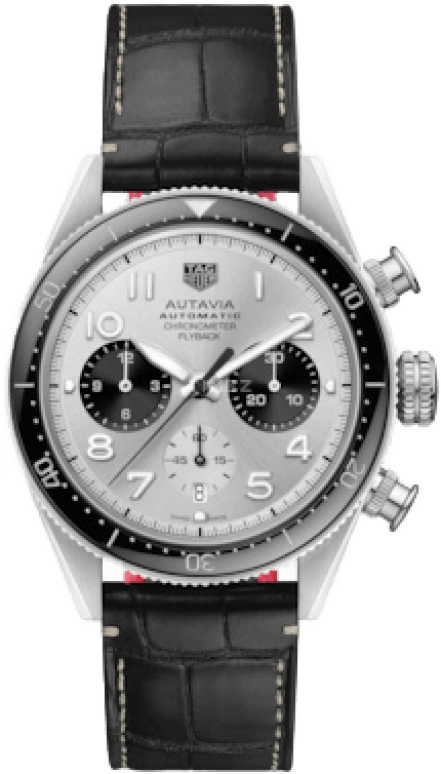 TAG Heuer,Autavia 42mm,42mm,Ceramic,Stainless Steel,Silver,Automatic,Chronograph,Date,Column Wheel,CBE511B,CBE511B.FC8279