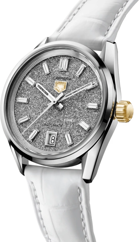 TAG Heuer,Carrera 36mm,36mm,White Gold,Silver,Automatic,Day,46hours,WBN2344,WBN2344.FC8335