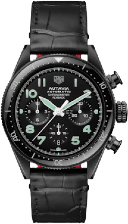 TAG Heuer,Autavia 42mm,42mm,Ceramic,Stainless Steel,Black,Automatic,Chronograph,Date,Column Wheel,CBE511C,CBE511C.FC8280