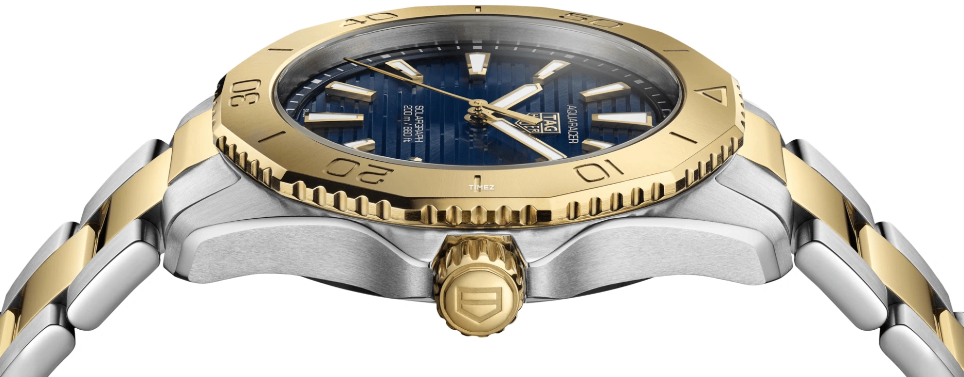 TAG Heuer,Aquaracer 40mm,40mm,Stainless Steel,Blue,Quartz,Day,In-house Caliber,WBP1120,WBP1120.BB0002