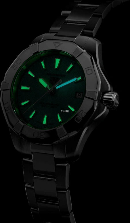 TAG Heuer,Aquaracer 34mm,34mm,Stainless Steel,Green,Quartz,Day,In-house Caliber,WBP1315,WBP1315.BA0005