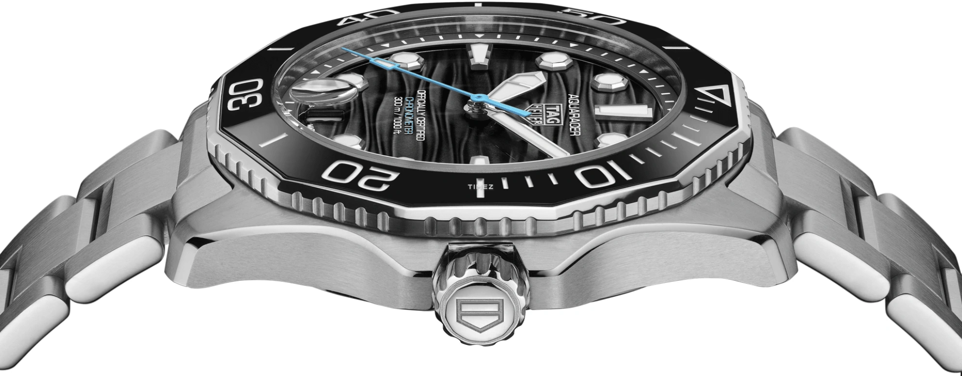TAG Heuer,Aquaracer 42mm,42mm,Stainless Steel,Black,Automatic,Day,80hours,WBP5110,WBP5110.BA0013