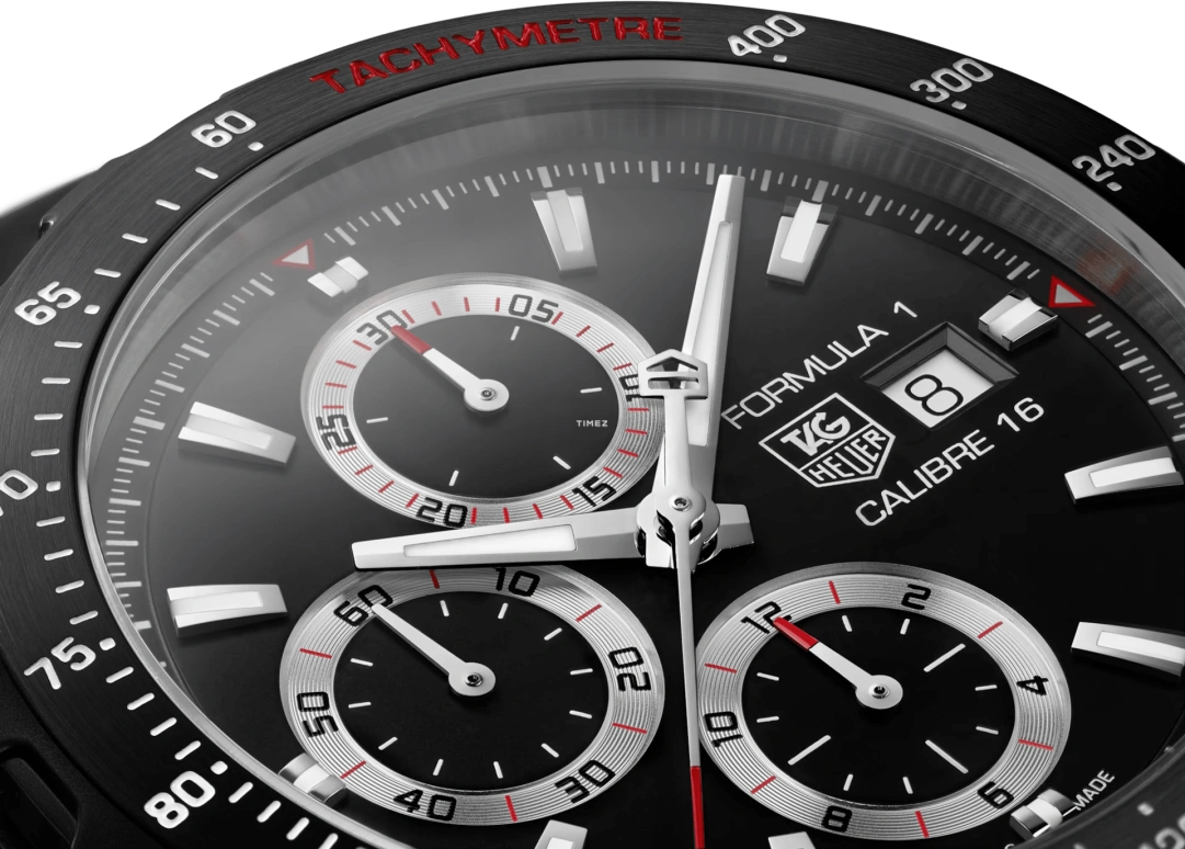 TAG Heuer,Formula 1 44mm,44mm,Stainless Steel,Black,Automatic,Chronograph,Day,CAZ2011,CAZ2011.FT8024