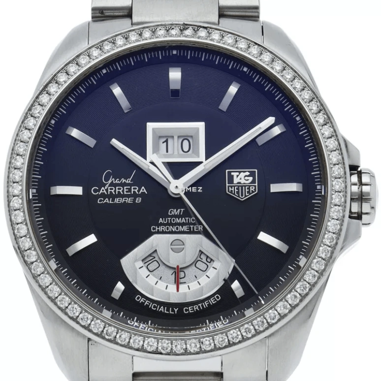 TAG Heuer,Carrera 42mm,42mm,Stainless Steel,Black,Automatic,Day,Dule Time,WAV5115,WAV5115.BA0901