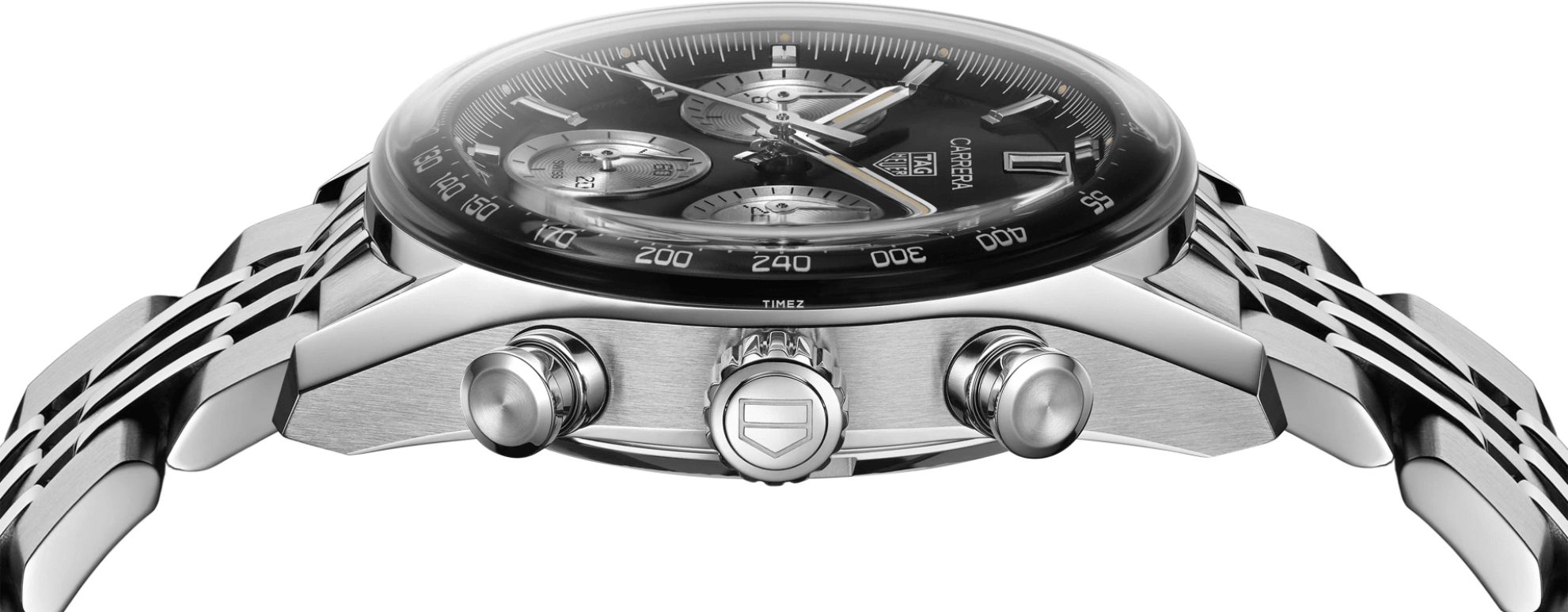 TAG Heuer,Carrera 39mm,39mm,Stainless Steel,Black,Automatic,Chronograph,Day,CBS2210,CBS2210.BA0048