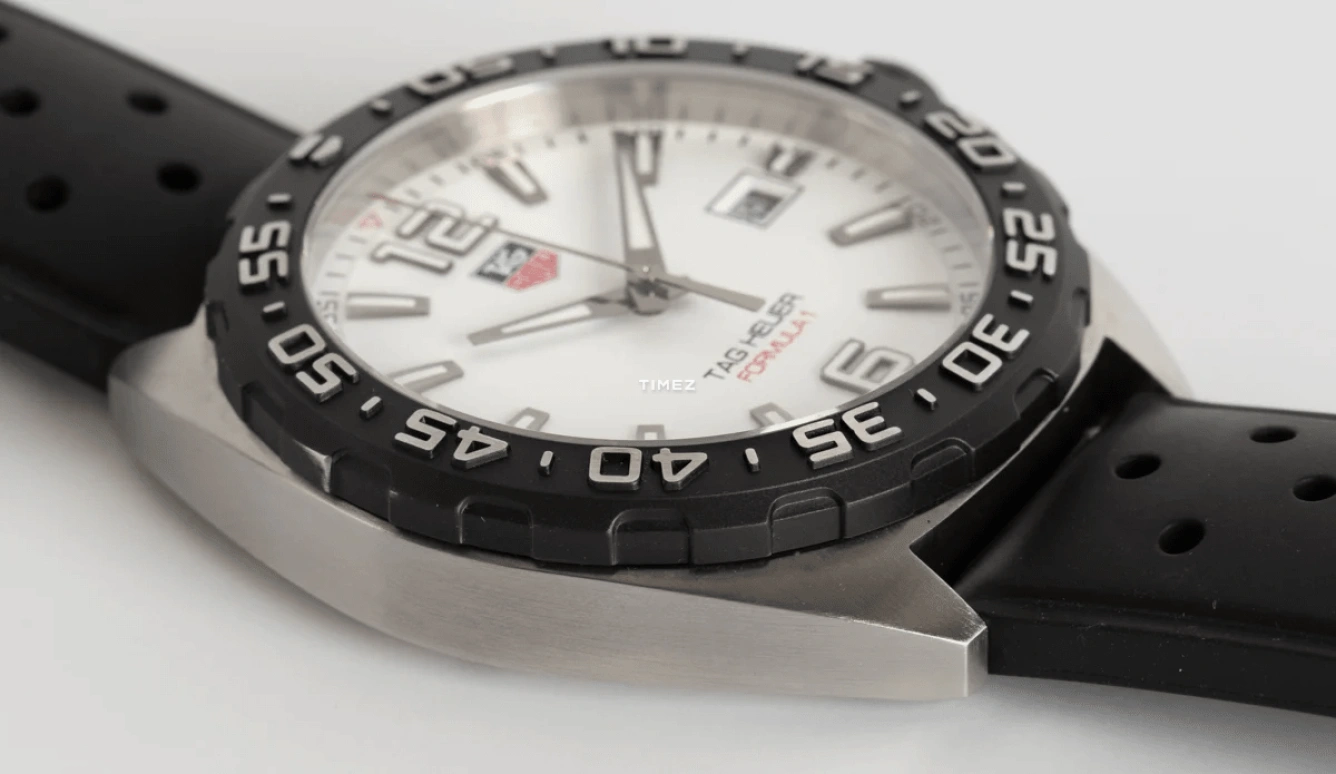 TAG Heuer,Formula 1 41mm,41mm,Stainless Steel,White,Quartz,Day,Sapphire,WAZ1111,WAZ1111.FT8023