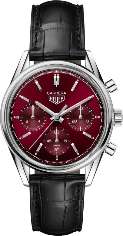 TAG Heuer,Carrera 39mm,39mm,Stainless Steel,Red,Automatic,80hours,In-house Caliber,CBK221G,CBK221G.FC6479