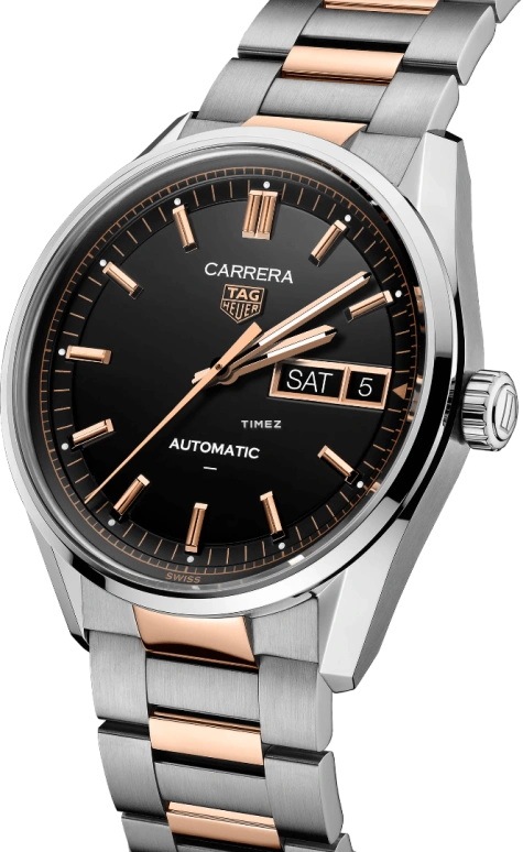 TAG Heuer,Carrera 41mm,41mm,Stainless Steel,Black,Automatic,Date,Day,WDA2111,WDA2111.BD0001