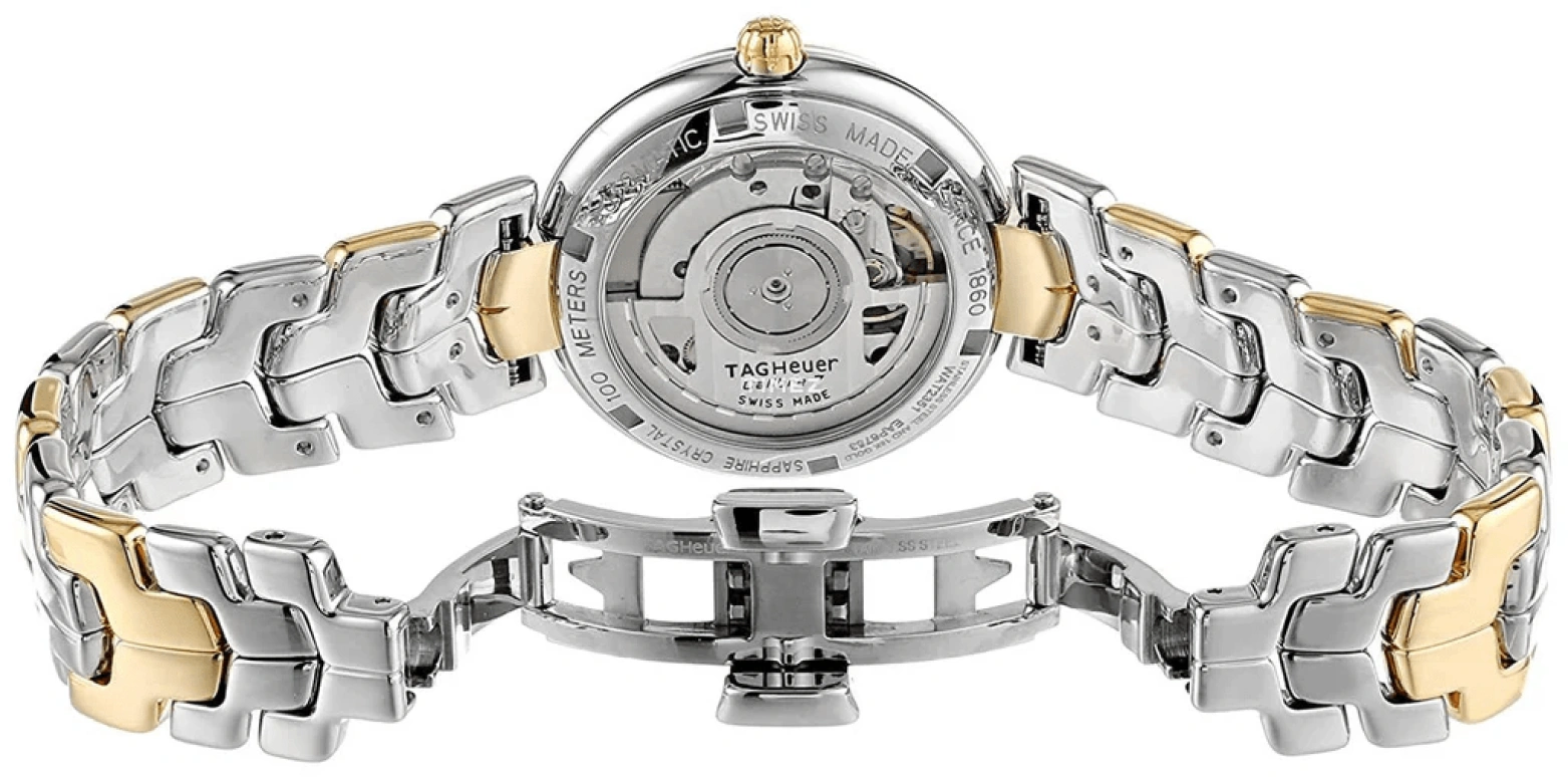 TAG Heuer,Link 34.50mm,34.50mm,Stainless Steel,White,Automatic,Day,46hours,WAT2351,WAT2351.BB0957