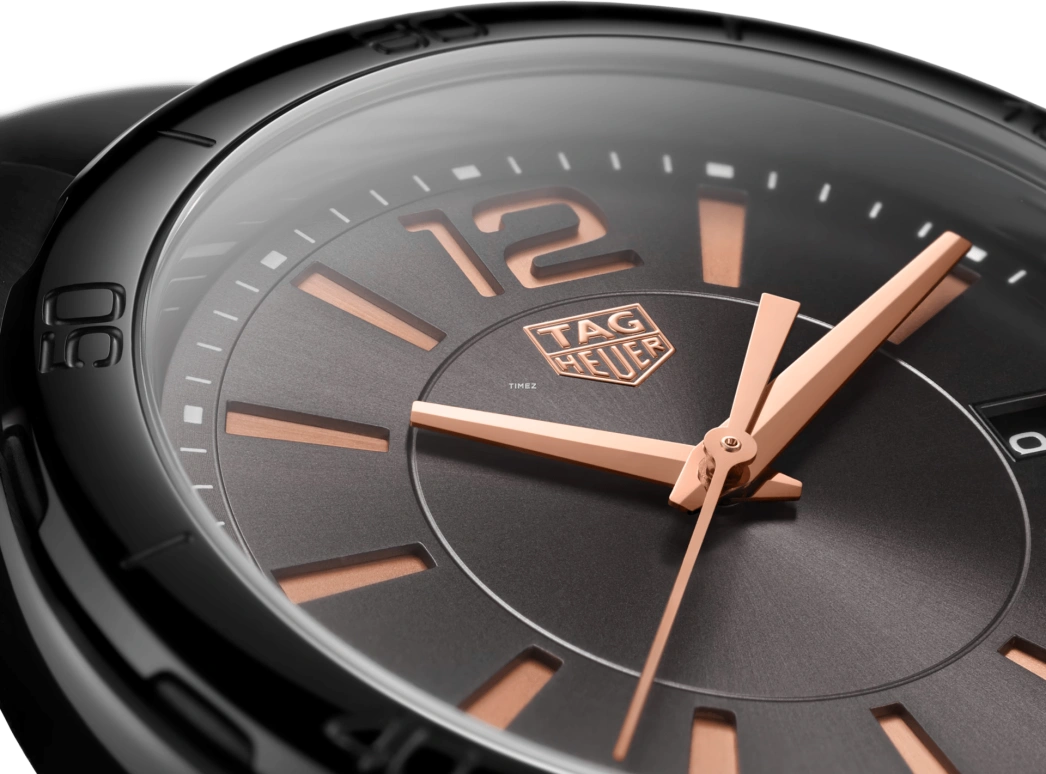 TAG Heuer,Formula 1 35mm,35mm,Stainless Steel,Rose Gold,Black,Quartz,Day,Sapphire,Crystal Glass,WBJ1314,WBJ1314.FC8230