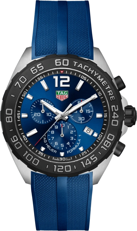 TAG Heuer,Formula 1 43mm,43mm,Stainless Steel,Blue,Quartz,Chronograph,Day,CAZ101AV,CAZ101AV.FT8077