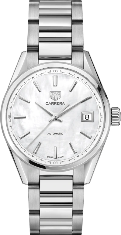 TAG Heuer,Carrera 36mm,36mm,Stainless Steel,White,Automatic,42hours,In-house Caliber,WBK2311,WBK2311.BA0652