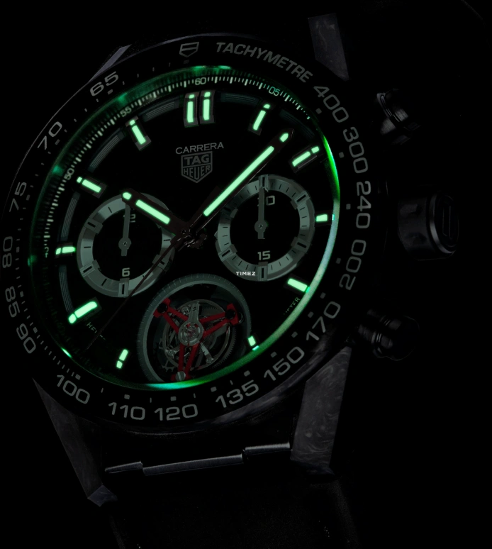 TAG Heuer,Carrera 45mm,45mm,Carbotanium,White,Automatic,Chronograph,Tourbillon,CAR5A8AD,CAR5A8AD.FC6415
